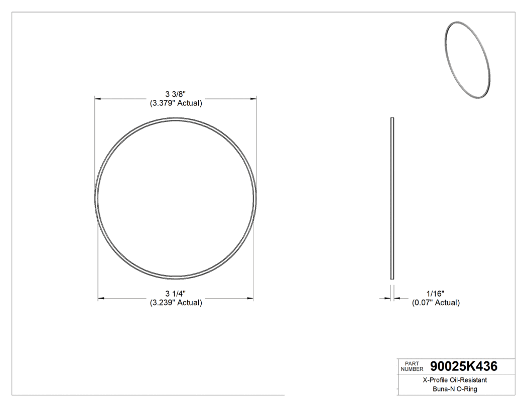 Technical drawing - 90025K436